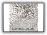Clear Beaded Hammered Glass