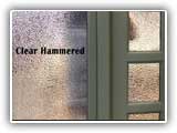Clear Hammered Glass