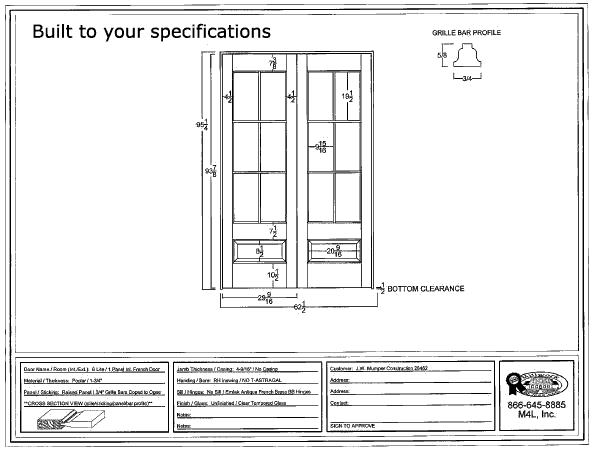 We pride ourselves on building quality wood door to your specifications