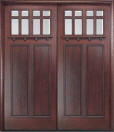 craftsman style double doors