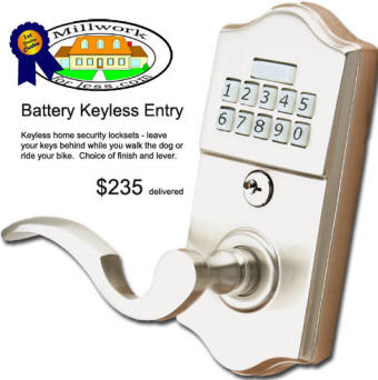 Keyless door locks - Battery powered combination locksets for doors